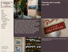 Tablet Screenshot of osteriacastello.com